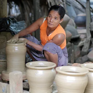 陶工，粘土，陶工，工艺，陶轮