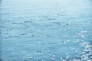 冰，湖，冬天，冷，冻结