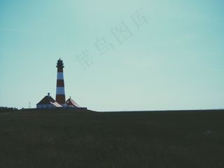 灯塔，德国，Westerhever，著名，目的地
