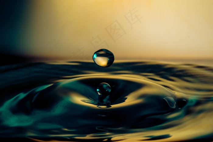 水滴，照明，微距，滴灌