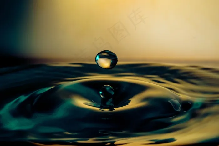 水滴，照明，微距，滴灌