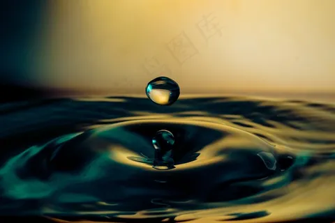 水滴，照明，微距，滴灌