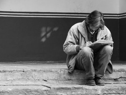 画家，黑色和白色，黑色，墙，符号，工具