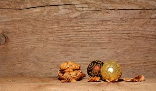 圣诞节装饰品，圣诞节球，核桃，圣诞节