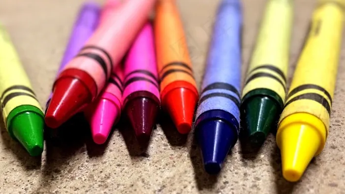 蜡笔，颜色，学校，绘图，教育，彩色