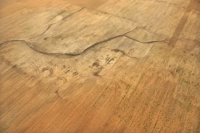 德克萨斯州，农田，田野，鸟瞰图，农村