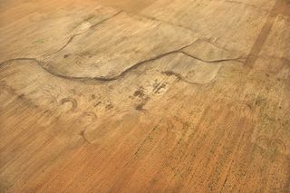 德克萨斯州，农田，田野，鸟瞰图，农村