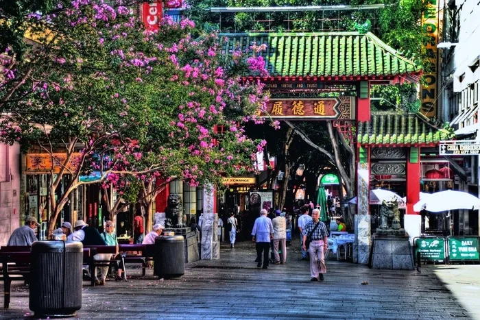 街道,寺塔,牌楼,中式传统建筑,巷道,悉尼唐人街