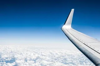 飞机，机翼，云，天空，高度