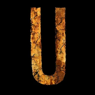 字母，不锈钢，字体，模块，U