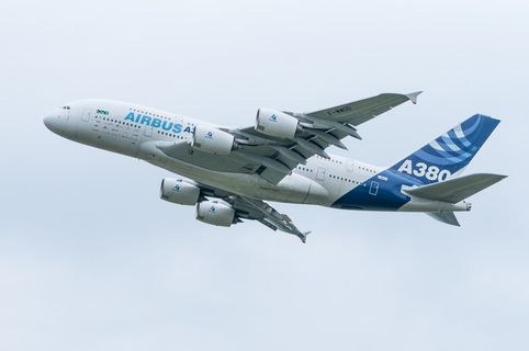 飞机，空中客车，A380，飞机，飞，飞行