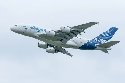 飞机，空中客车，A380，飞机，飞，飞行