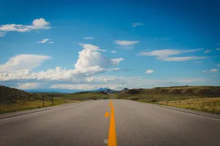 道路，天空，山脉，旅程