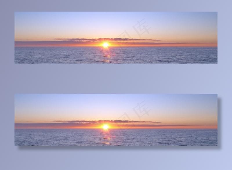 日落，午夜的太阳，海，天空，云，挪威