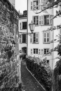 胡同，城市，老，架构，房屋，建筑物