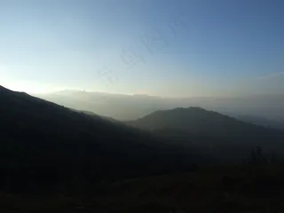 太阳，大自然，风景名胜，印度，森林，西高止山脉