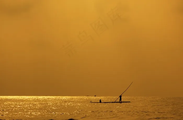 海洋，橙色，水，天空，地平线，海，越南，船