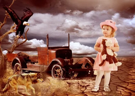 女婴，甜点，汽车