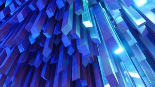 蓝色，颜色，晶体，多彩，颜色，灯光