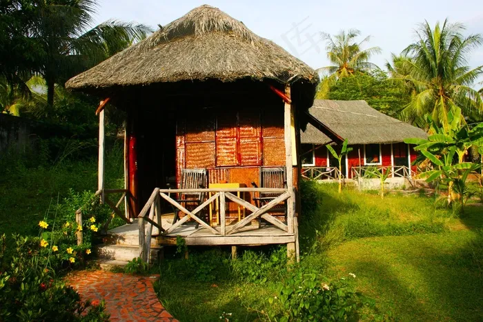 稻草小屋，机舱，越南，小屋，稻草，村，首页