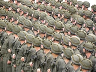 军事，新兵，宣誓就职