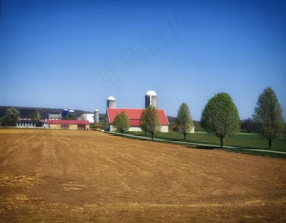 宾夕法尼亚州，景观，风景，农场，农村