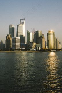 江河,上海外滩,建筑,夜景照明,化妆品,处于港口与思考在海中的观点