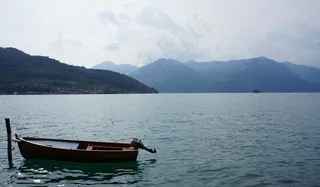 船，小船，湖，伊塞奥