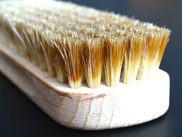 刷子，鬃毛，手刷，清洁，擦拭，磨砂，棕色