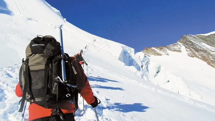 登山，高山，阿尔卑斯山，山，雪，冬天