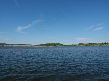 湖，水，蓝色，天空