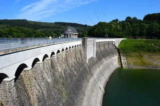 大坝，水库，建筑，水，建筑