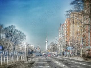 柏林，电视塔，首都，闪电战，具有里程碑意义，建筑