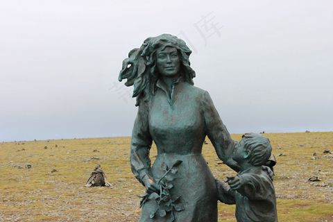 女人,儿童,北开普省,挪威,等待,海员 女人,儿童,北开普省,挪威,等待,海员