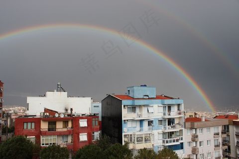 彩虹，景观，建筑