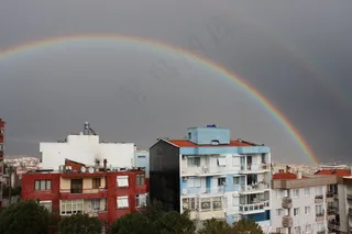 彩虹，景观，建筑