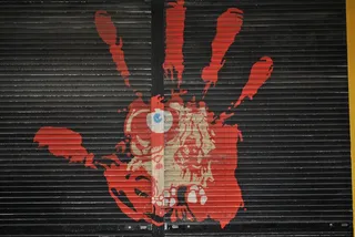 涂鸦，都柏林，艺术，Χέρι，墙上，绘画，红色κόκκινοΖωολογία，停止