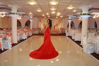 女孩，连衣裙，红色，达利，淫荡，美女