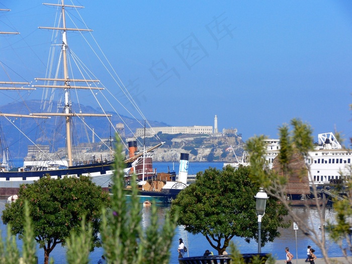 恶魔岛，海湾，旧金山，船舶，帆船