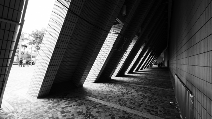 建筑，艺术，香港，香港，黑白