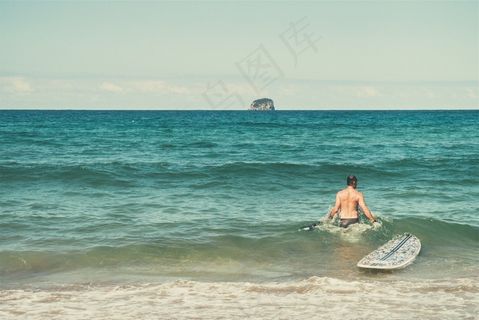 海滩，冲浪者，海洋，水，体育，冲浪板，夏天