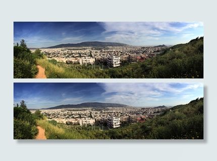 雅典，阿蒂科·阿索斯，希腊，全景图，春天，城市