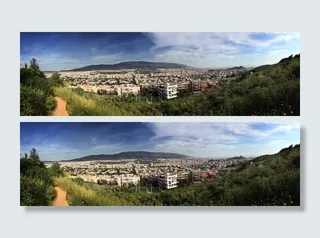 雅典，阿蒂科·阿索斯，希腊，全景图，春天，城市