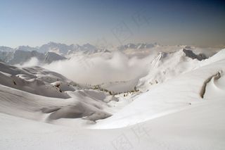 冬季，寒冬，山，雪，高山，白色，雪域