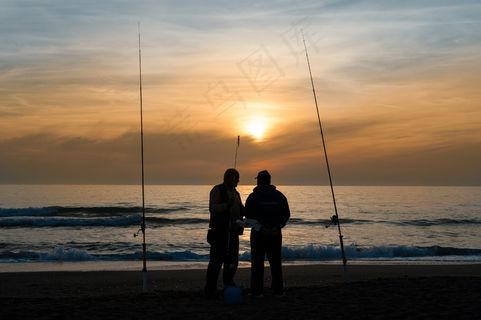 日落，海，海滩，地平线，云，夏天，太阳