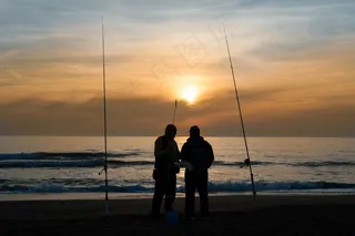 日落，海，海滩，地平线，云，夏天，太阳
