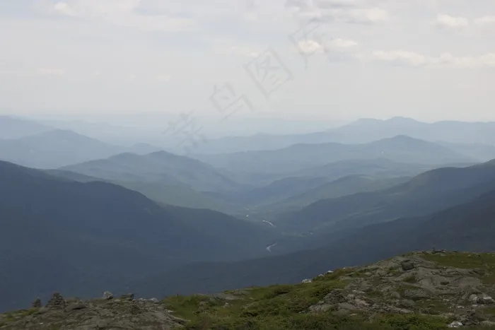 天空,山峦,长城,云雾,江河,景观山自然