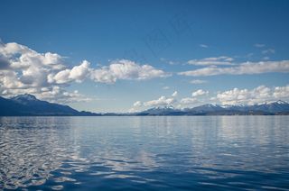 湖，镜子，水，亮度，反射，天空