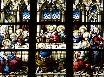 教堂，窗口，教堂的窗户，彩绘玻璃