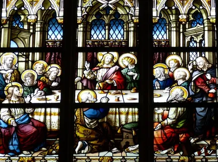 教堂，窗口，教堂的窗户，彩绘玻璃